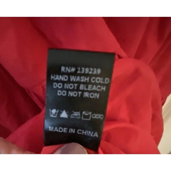 Tuckernuck Pomander Place Hibiscus Red Cotton Mabel Maxi Dress Size Large - Picture 13 of 13